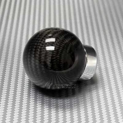 100% Real Carbon Fiber Ball Manual MT Gear Stick Shifter Shift Knob Universal 2 • $23.88