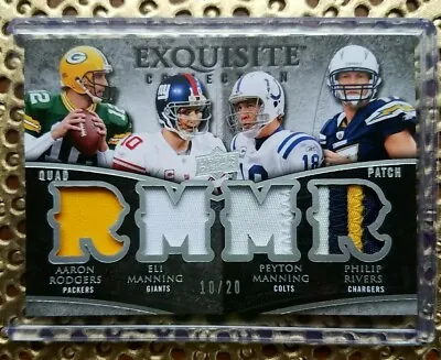 Aaron Rodgers Peyton/eli Manning Philip Rivers 09 Exquisite Collection Patch1/1! • $800