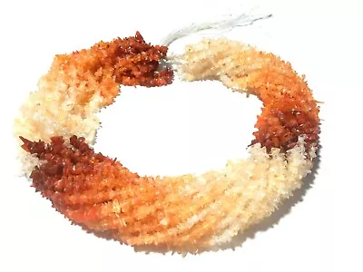 5 Strand Natural Mexican Fire Opal Chips Uncut Smooth 3-5mm Beads 34 Inch MO1 • $114.99