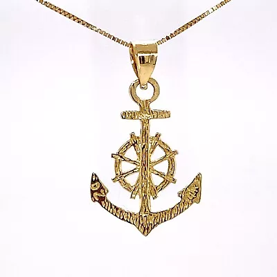 14kt Yellow Gold Anchor Pendant .9 Grams • $99.99