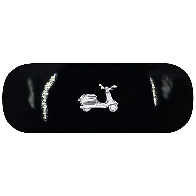 Moped Hard Glasses Case Scooter Reading Spectacle Case Retro Vespa Birthday Gift • $28.90