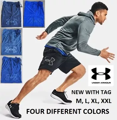 NEW Under Armour Men Gym Loose HeatGear Athletic Graphic Logo Shorts M L XL XXL • $17.89