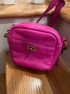 J CREW Magenta Pink Small Crossbody Handbag - EUC • $29.99