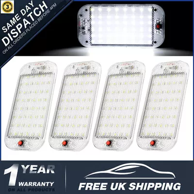 4pcs 12V 24V White Ceiling Roof Light LED Interior Caravan Motorhome Trailer RV • £12.89