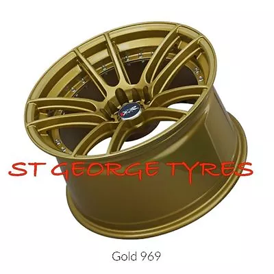 4 X 18  X 10.25 Xxr 969 Gold Wheels 5x100 5x114.3 Et +20 Genuine Xxr969 • $1555.69