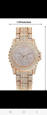 Stunning Bling  Gold Watch In Box • £7.99