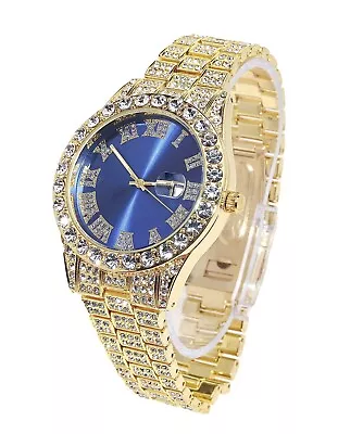 Halukakah Diamond Watch For Men - PRESIDENT - 18K Gold/Platinum • $40