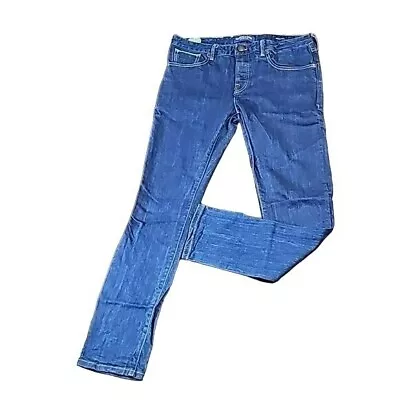 Scotch & Soda Ralston Jeans Medium Wash Men's Size 34x30  Blue Cotton / Linen • $32.99