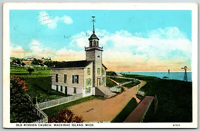 Old Mission Church Mackinac Island Michigan - Postcard • $4.98