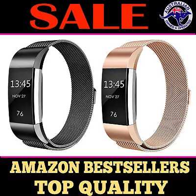 Fitbit Charge 2 Band Metal Replacement Wristband Watch Strap Bracelet Sports AUS • $10.80