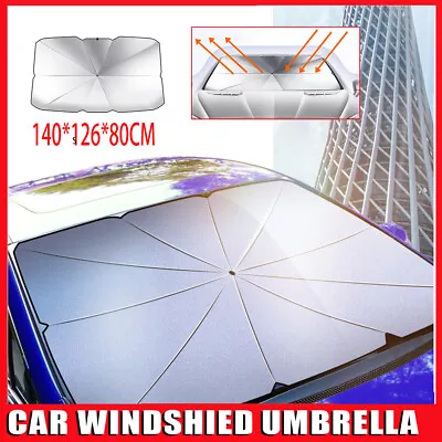 Foldable Car Windshield Sunshade Front Window Cover Visor Sun Shade Umbrella - L • $15