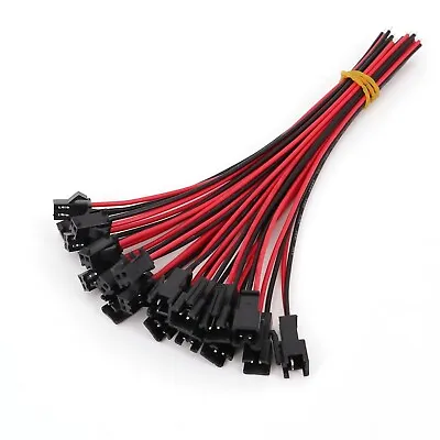 10Pairs JST SM 2-Pin Single End 15cm Male And Female Pitch 2.54mm Wire Connector • $4.03