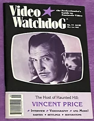 Video Watchdog Magazine #11 (May/June 1992) Host Of Haunted Hill: Vincent Price  • $15