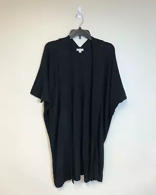 Merona Size Medium Black Women's Knit Cardigan Sweater Long Casual • $8