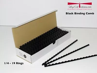 19 Ring Binding Comb Black 1/4  100pcs • $10.46