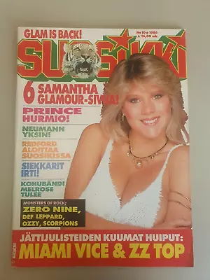 Samantha Fox ZZ TOPPrinceBon Jovi - Rare Magazine From Finland 10/ 1986 • $45