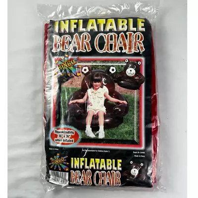 RINCO Inflatable Bear Chair Red Vintage New In Package • $34.99