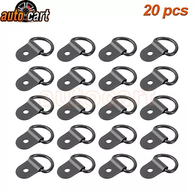 20 Pack D-Ring Tie Downs AnchorS For Loads On Trailers RV Trucks ATV SUV Boats • $9.63