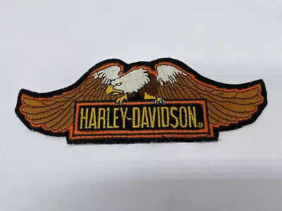 NEW VTG HARLEY-DAVIDSON Bar Logo Eagle With Down Wings Patch RARE Large 6” • $24.90