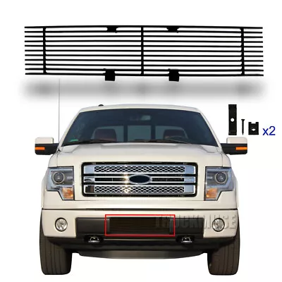 Black Grille For 2009-2014 Ford F150 F-150 Pikcup Front Lower Bumper Grill 10 11 • $39.99