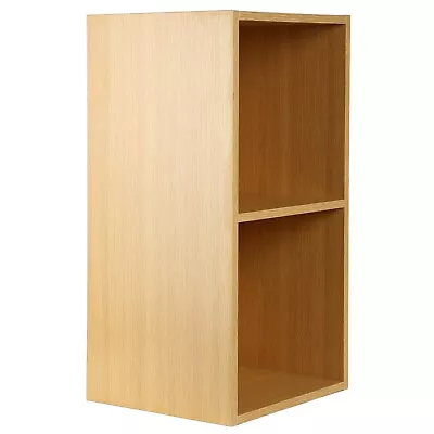 Vinyl LP Music Record Storage Box Cube 12  Cabinet Case Unit Rack Display Oak • £31.99