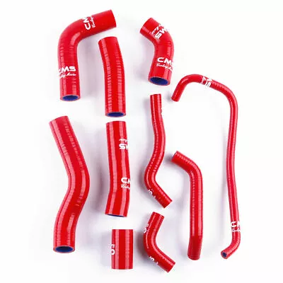 Fit 2006- 2019 2007 Yamaha YZF R6 YZFR6 Silicone Radiator Coolant Hose Kit Red • $55.99