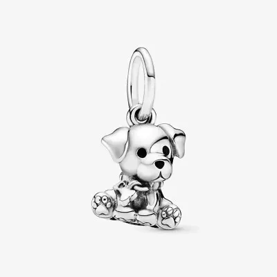 PANDORA Labrador Puppy Dog Silver Dangle Charm - 798009EN16 • £23.75