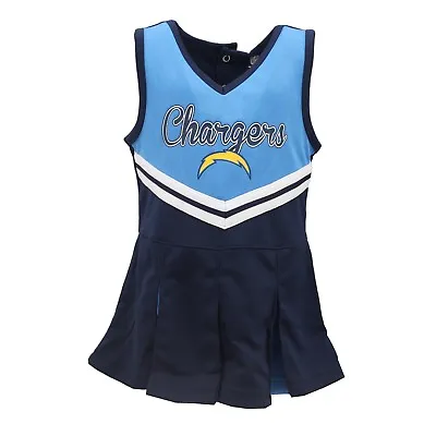 $17.95 • Buy Los Angeles Chargers NFL Infant Toddler & Youth Cheerleader Outfit With Bottoms