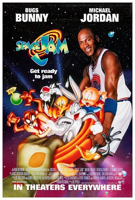 Space Jam - Warner Bros - Movie Poster - 1996 - US Release Teaser • $14.99