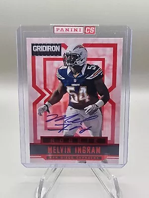 2012 Panini Gridiron Signatures Xs /99 Melvin Ingram III #266 Rookie Auto RC • $5.20