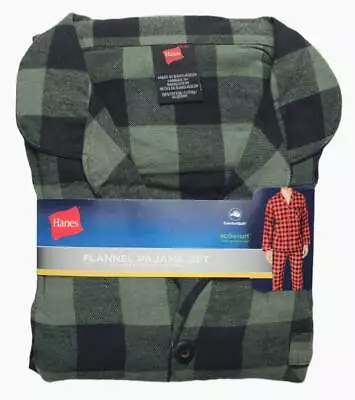 Hanes #11344 NEW Men's Multicolor Plaid 100% Cotton Flannel Pajama Set • $19.99