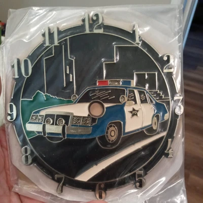 £11.13 • Buy Vintage Wall Clock Faces Plastic Ramar Police Car