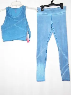 Pink Lotus Baby Blue Small Yoga Pants & Medium Top Gymnastic  • £45.50