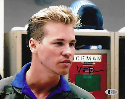 $149.99 • Buy Val Kilmer Top Gun Signed 8x10 Photo Autographed BAS COA ITP Witnessed Ice Man