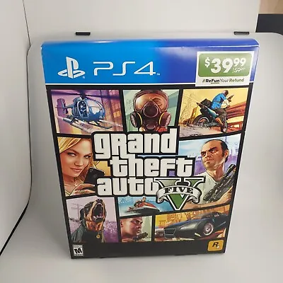 GTA V GameStop Store Display Promo Big Box PS4 14.5  Tall Box Only Rockstar • $20