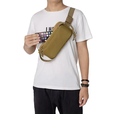 Bag Men Tactical Chest Sling Bags Crossbody Pouch Shoulder Bag Hunting Outdoor • £15.99