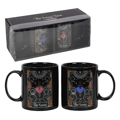 The Lovers Tarot Couples Tea Cup Coffee Mug Valentines Day Gift Set In Box China • £13.99