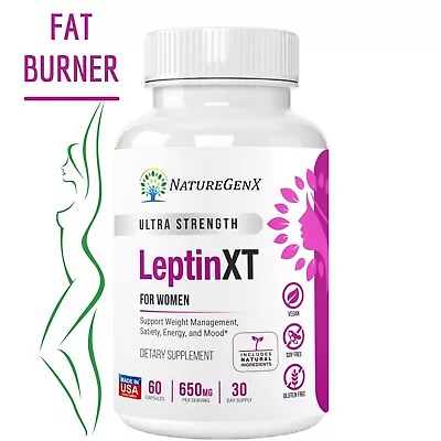 LEPTIN XT - Diet Pills That Work Leptin Supplements For Weight Loss For Women • $19.95