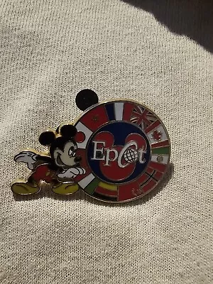 Epcot Mickey Mouse Lapel Pin 2008 Circle Of Flags • $8