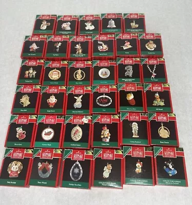 Lot Of 35 Hallmark Miniature Mini Ornaments 1991 Christmas Santa Bear Train Noel • $19.99