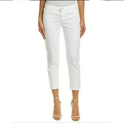 J Brand Jeans Womens Size 28 Awaken White Mid Rise Denim Ellis Cropped Slim Fit • $24.49
