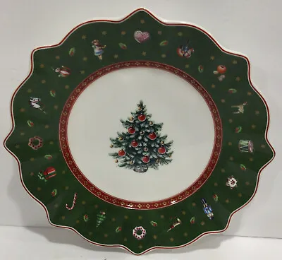 Villeroy & Boch TOY'S DELIGHT Green Salad Decorative Plate 9.5” Christmas Tree • $39.99