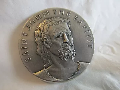 SILVER S.JOHN BAPTIST MEDALLIC ART CO DANBURY. CT .999 FINE SILVER MEDAL 31. Gm. • $34.95