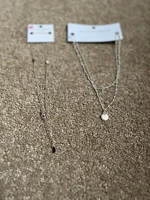 Two Monsoon Accessorise  Necklaces - One Gold One Silver - Stocking Filler • £4.50