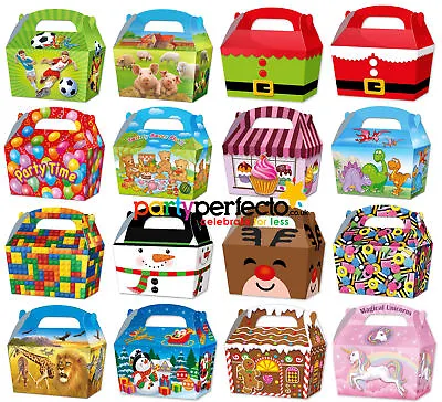 10 Party Bag Treat Boxes - Choose From 18 Designs - Cupcake Gift Themed Children • £3.49