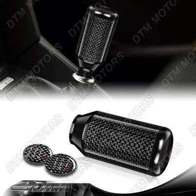 $15.99 • Buy Universal 5/6-Speed Manual Black Aluminum/Carbon Transmission Shift Shifter Knob