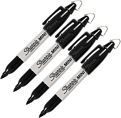 Mini Permanent Markers Fine Point 4-Count (4 Markers Black) • $11.37
