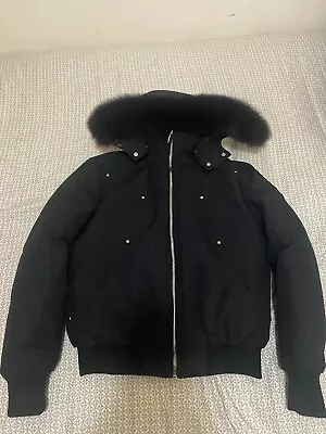 Men Moose Knuckle Jacket (Black Fur) • $329.22