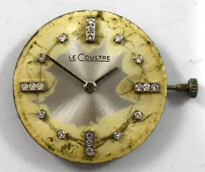 Vintage LeCoultre Fancy Dial Manual Wind 17J K818/1CW Watch Movement Lot.t • $149.99