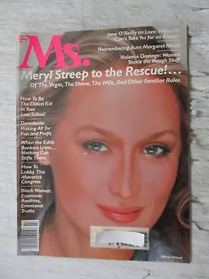 Ms. Magazine February 1979 Meryl Streep Aunt Margaret Mead Women's Feminism • $18.95